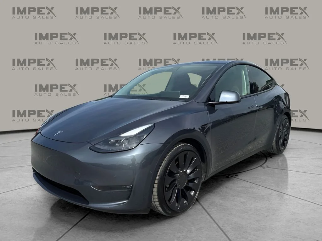 Used 2022 Gray Tesla Performance image 1