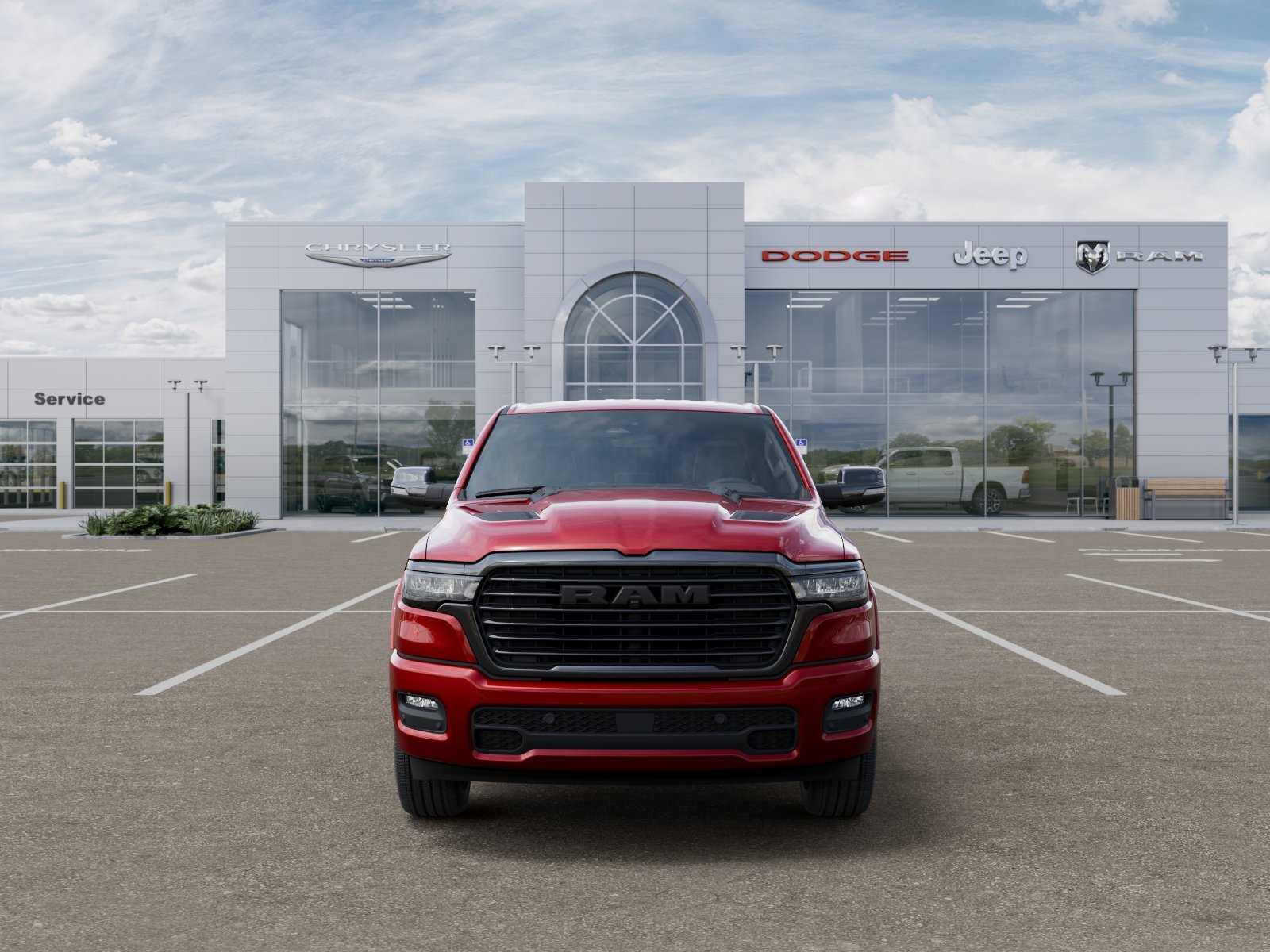 New 2026 Molten Red Pearl-Coat Exterior Paint RAM Laramie image 6