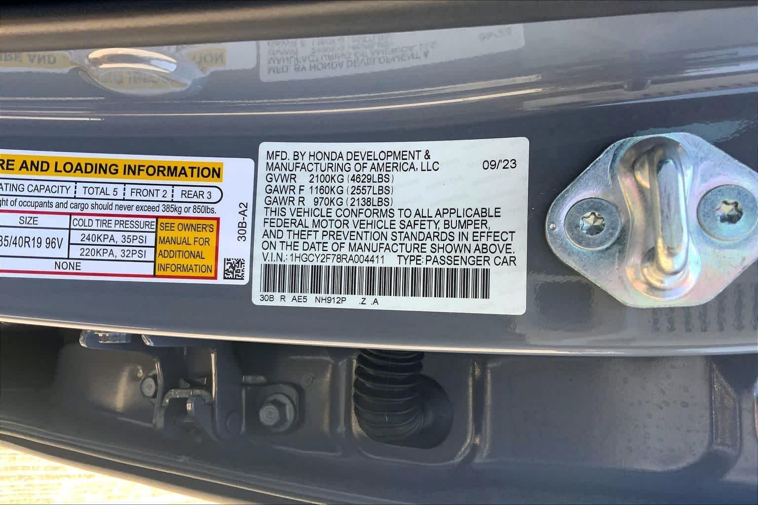Used 2024 Urban Gray Pearl Honda Sport-L image 31