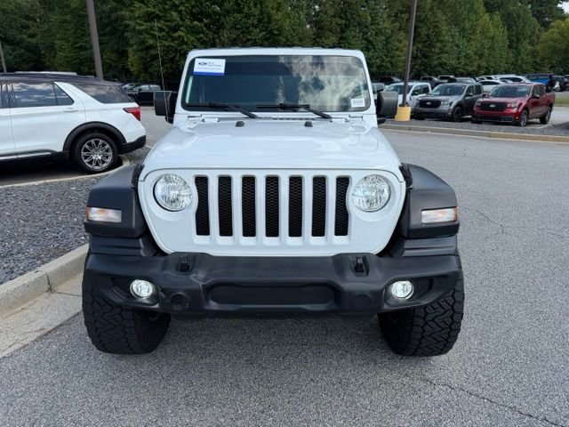 Certified Used 2022 Bright White Clearcoat Jeep Unlimited Sport S image 3
