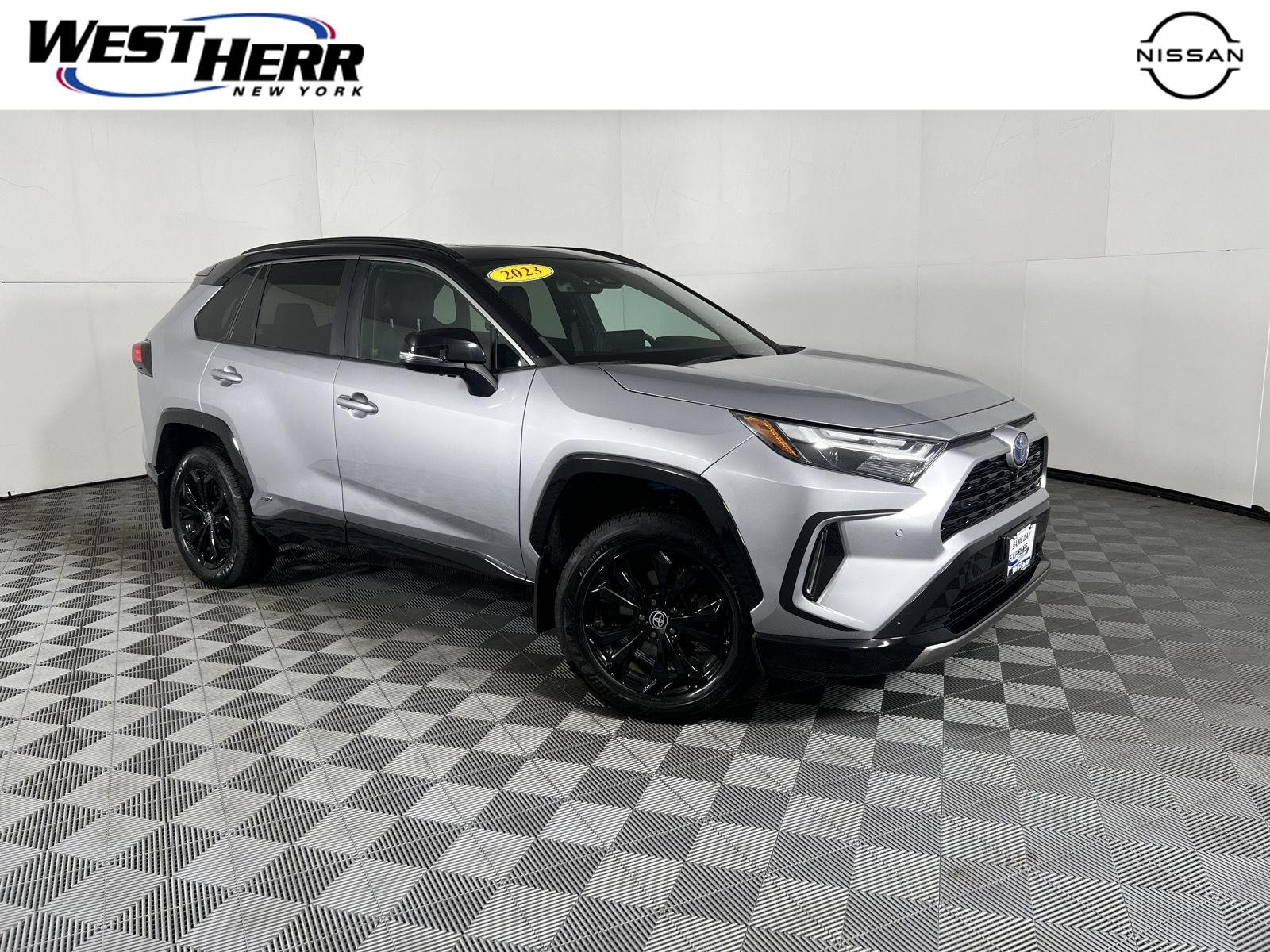 Used 2023 Silver Sky Metallic w/Midnight Black Metallic Roof Toyota XSE image 1