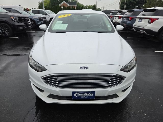 Used 2018 Ford Fusion SE with VIN 3FA6P0H74JR185409 for sale in Evansville, WI