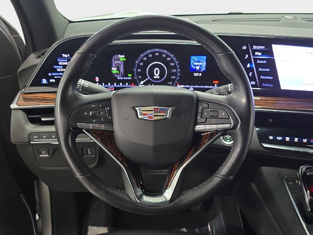 Used 2023 Crystal White Tricoat Cadillac Luxury image 13
