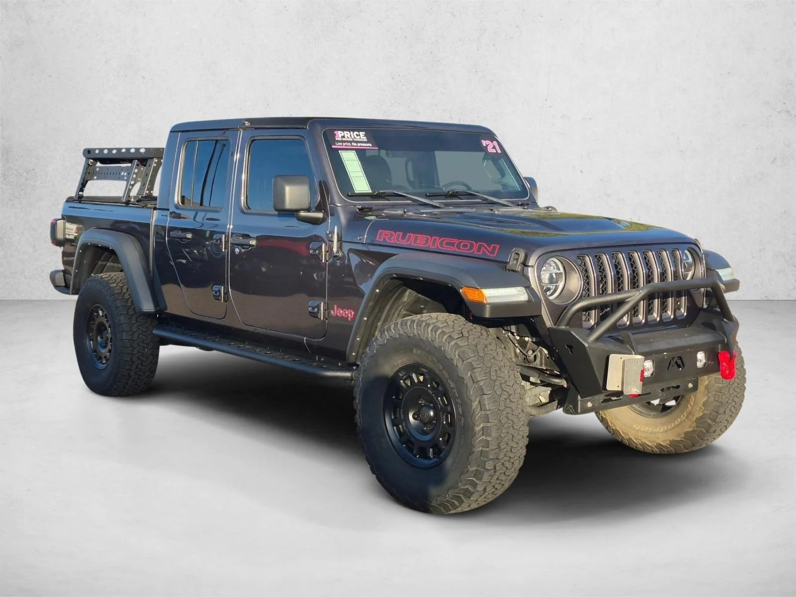 Used 2021 Granite Crystal Clearcoat Metallic Jeep Rubicon image 3
