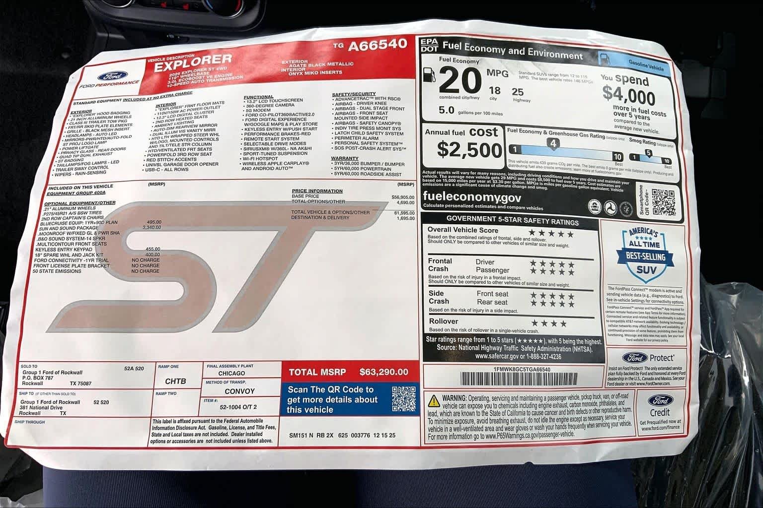 New 2026 Agate Black Metallic Ford ST image 19