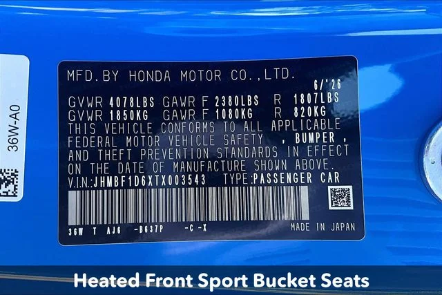 New 2026 Boost Blue Pearl Honda Hybrid image 15