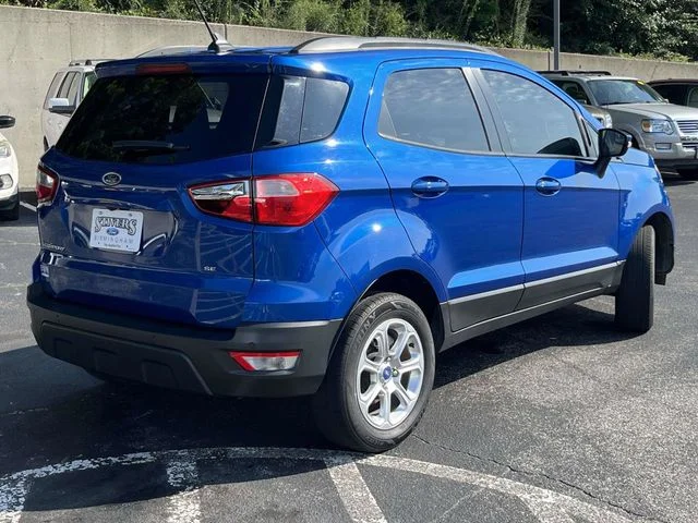Certified Used 2021 Lightning Blue Metallic Ford SE image 3