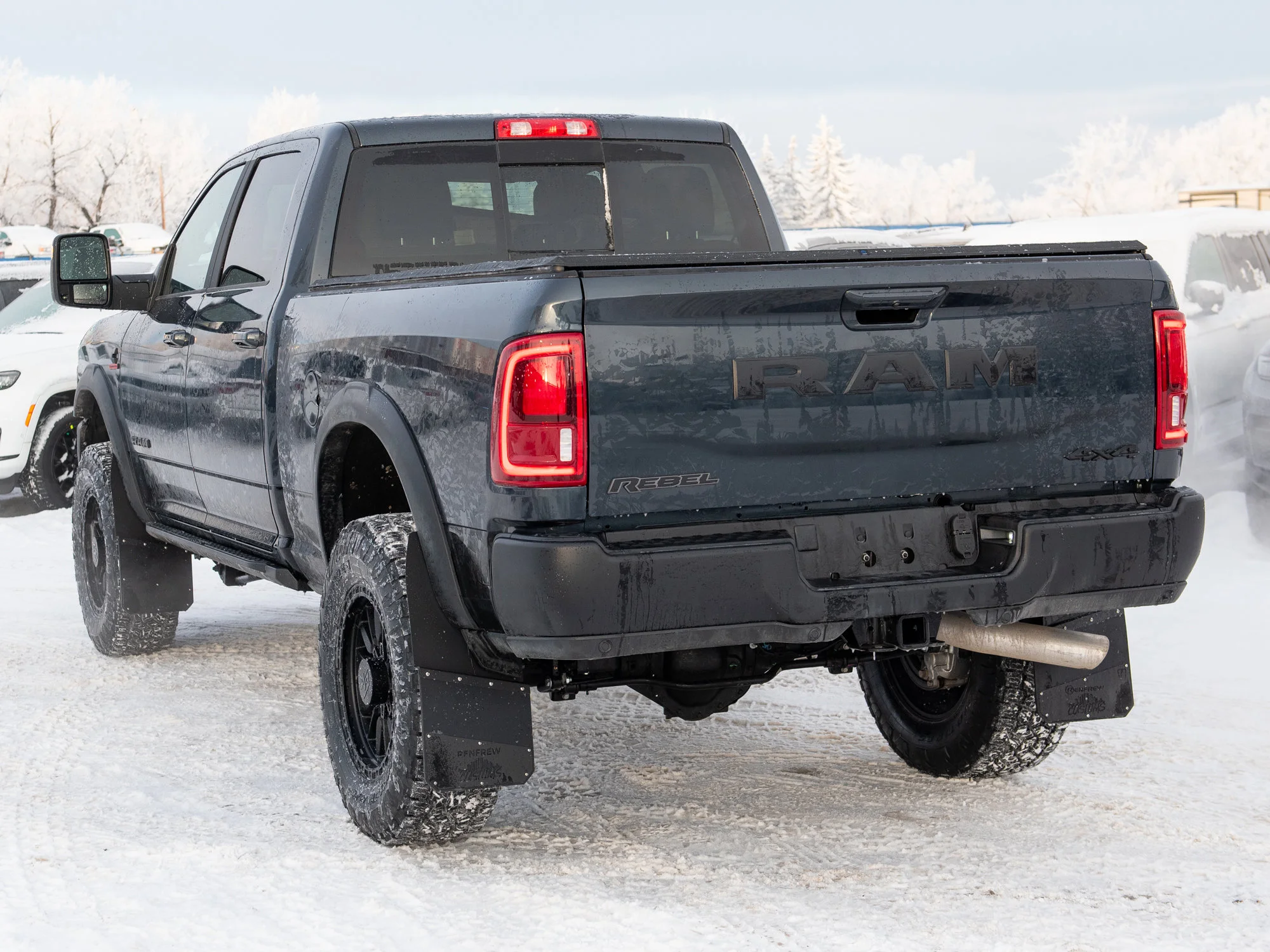 New 2026 Blue RAM Rebel*, 3 Inch Lift Kit, 37 Inch Tires, Trigger Industries MudFlaps image 9