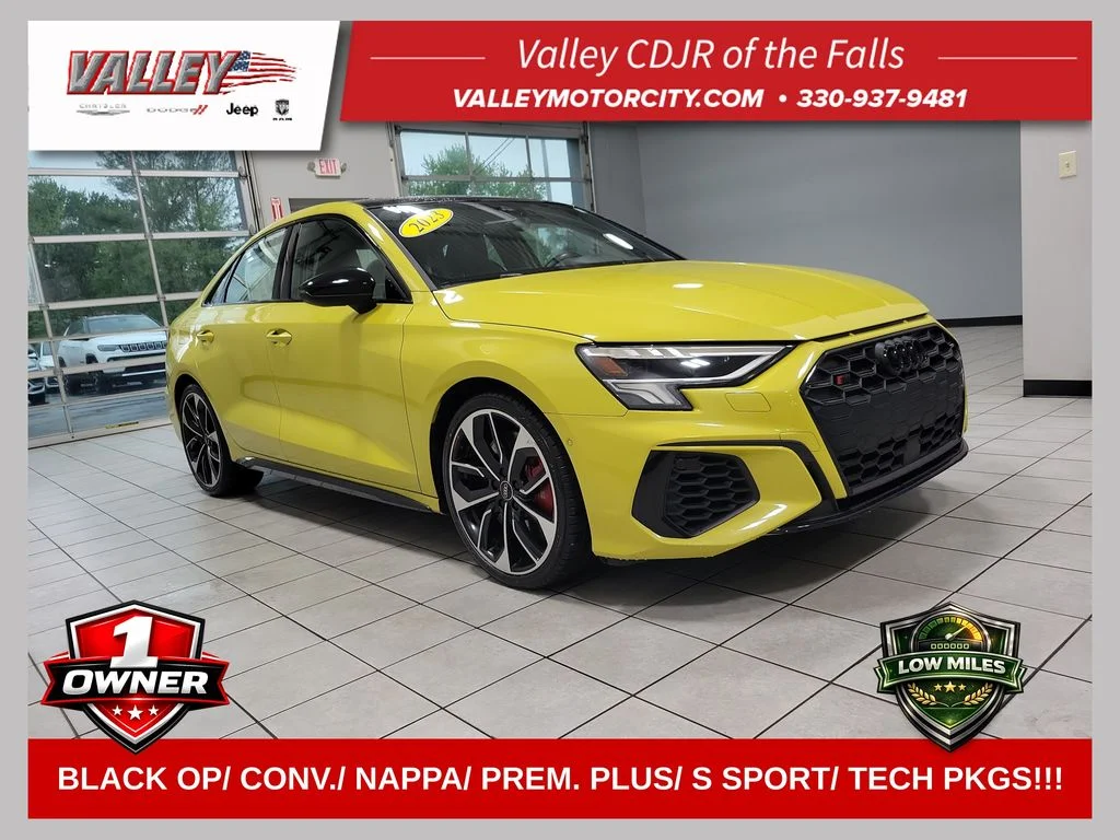 Used 2023 Yellow Audi 2.0T Premium Plus image 1