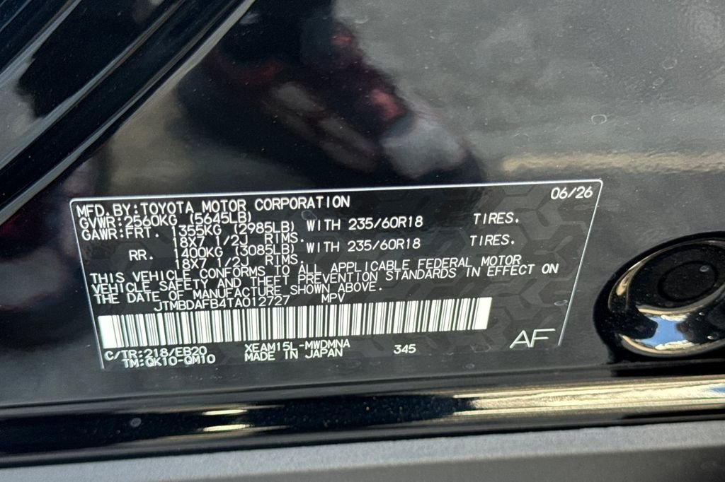 New 2026 Midnight Black Metallic Toyota  XLE image 23