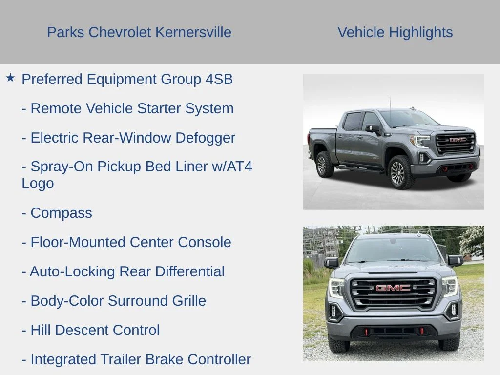 Used 2021 Gray GMC AT4 image 16