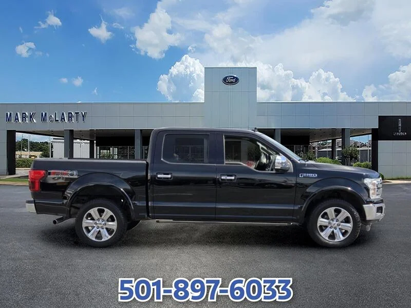 Used 2018 Shadow Black FORD LARIAT 4WD SUPERCREW 5.5