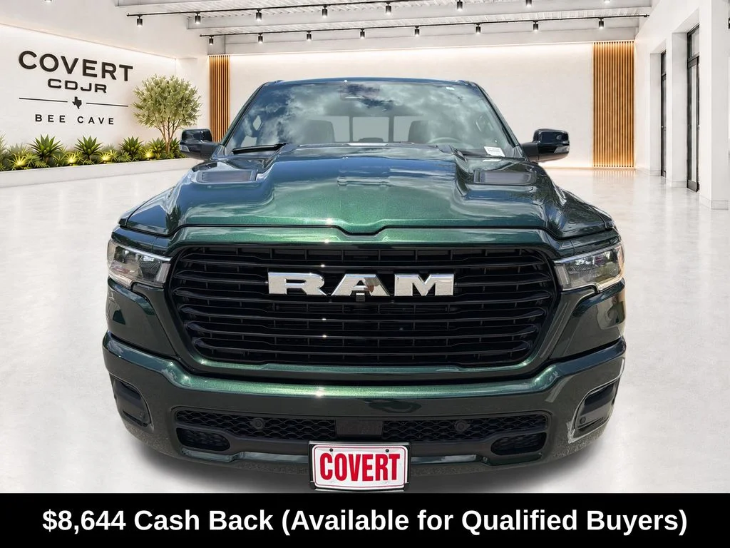 New 2026 Serrano-Green Metallic Exterior Paint RAM Laramie image 3