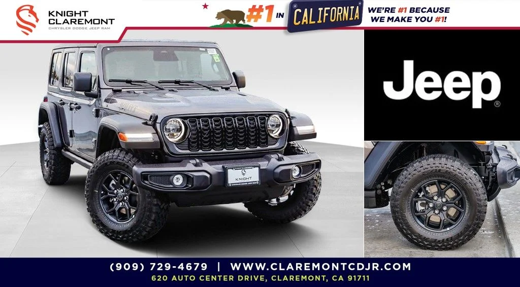 New 2026 Gray Jeep Willys image 1