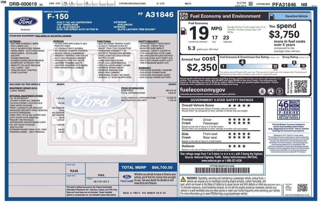Used 2023 Avalanche Ford Lariat image 2