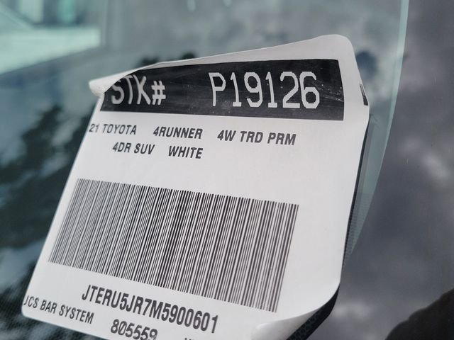 Certified Used 2021 Super White Toyota TRD Off-Road Premium image 33