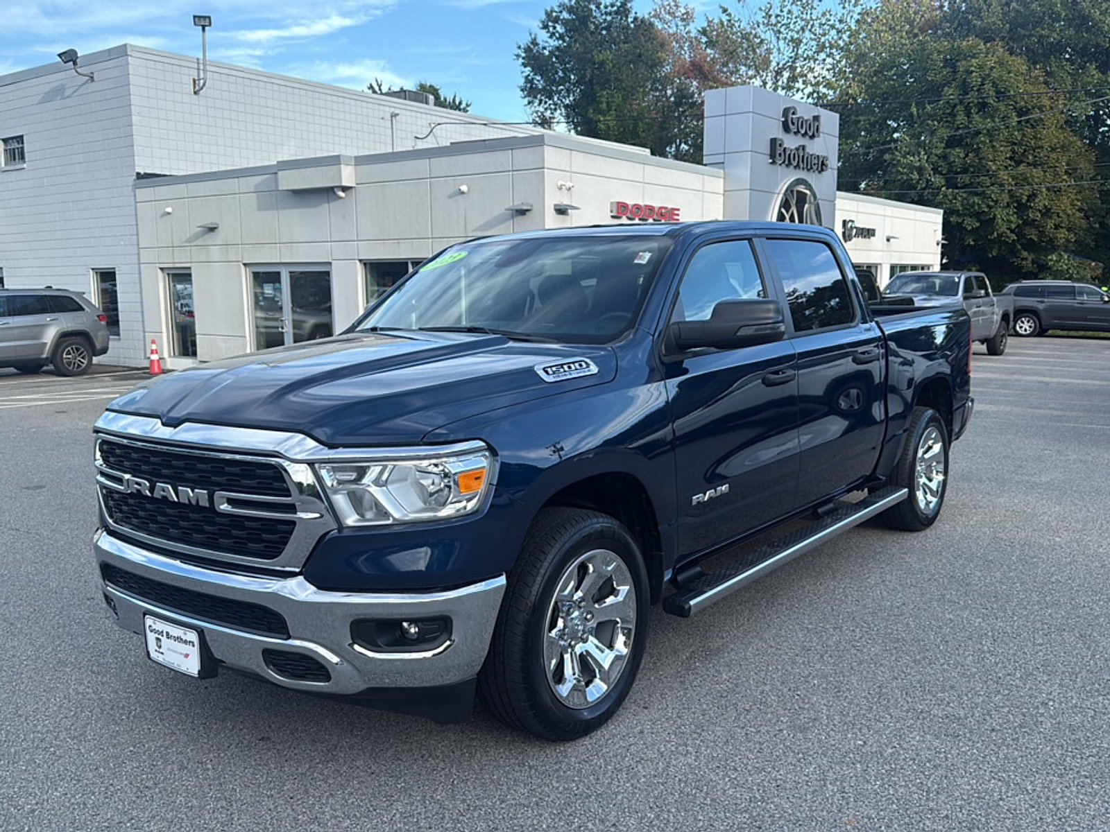 Used 2023 Patriot Blue Pearlcoat Ram Big Horn Crew Cab 4x4 5