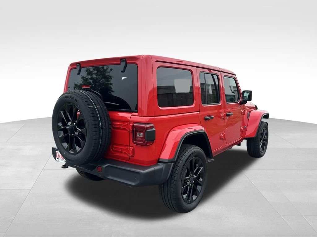 Used 2025 Firecracker Red Clearcoat Jeep Sahara 4xe image 5