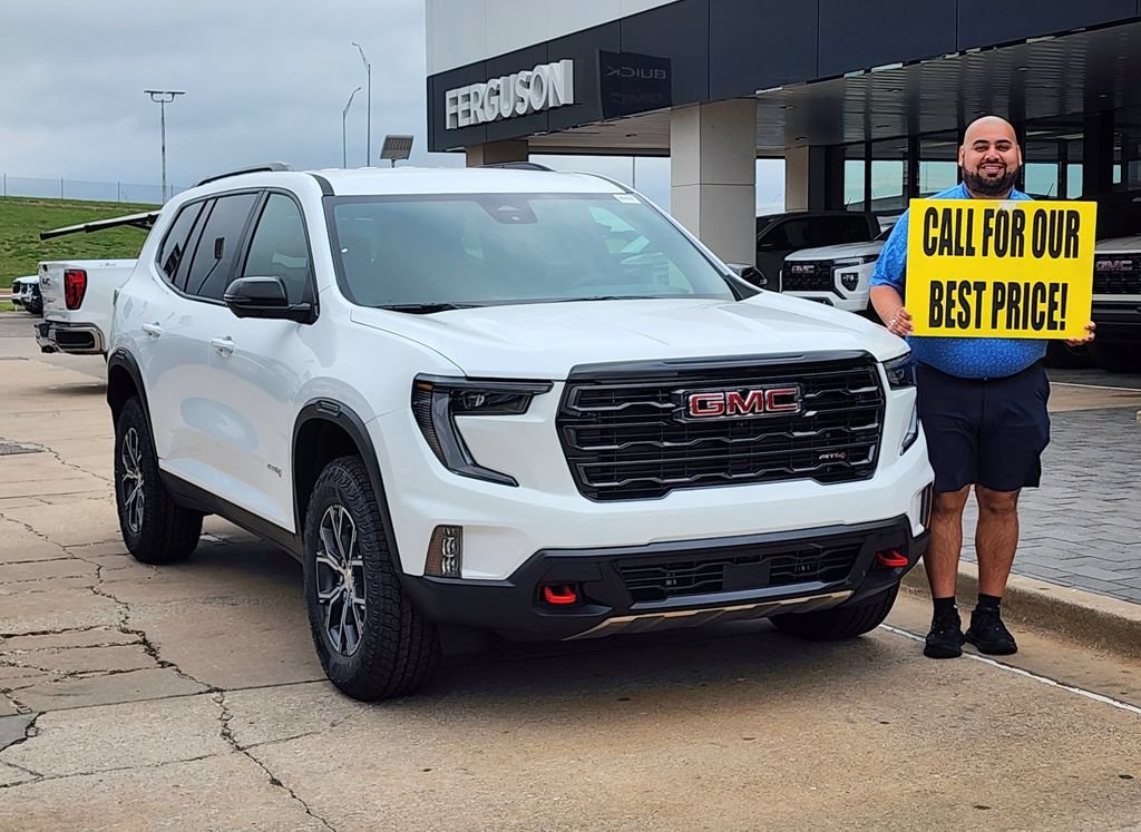 Summit White 2026 GMC Acadia AT4 AWD SUV / Crossover Four-Wheel Drive 8-Speed Automatic