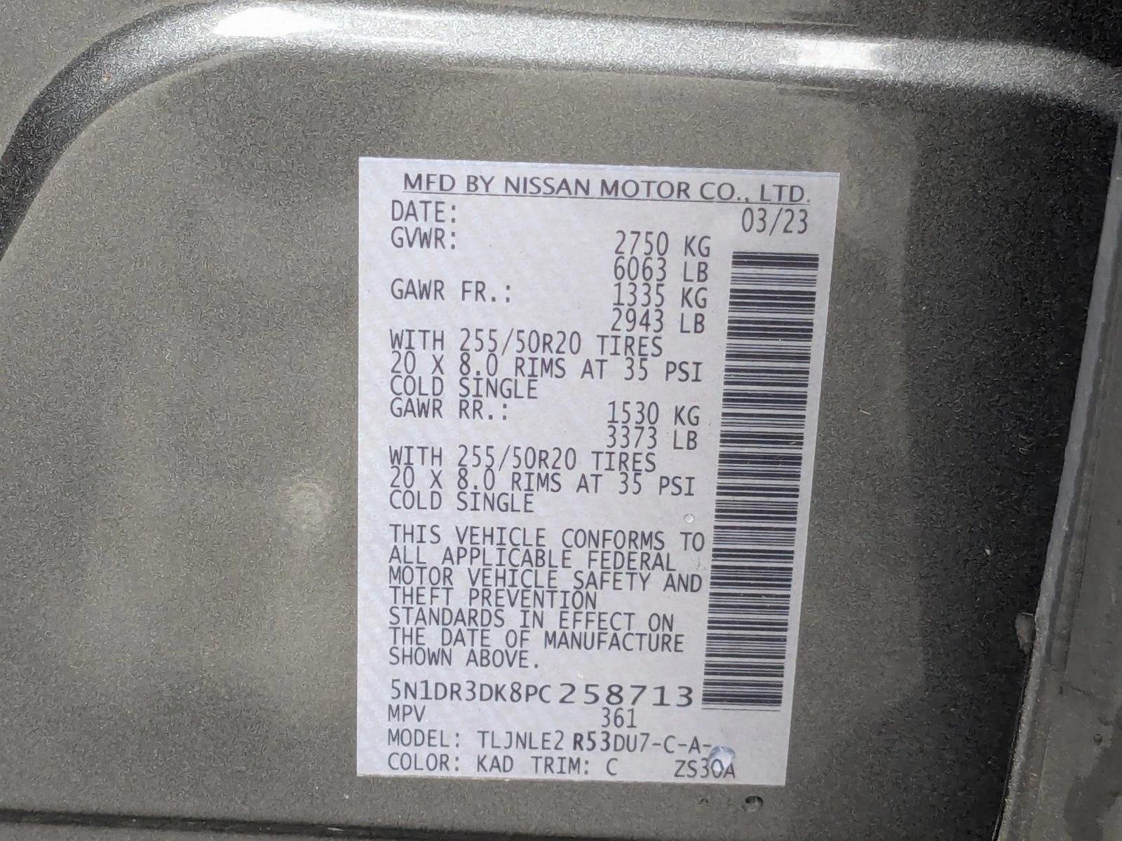 Used 2023 Gun Metallic Nissan Platinum image 15