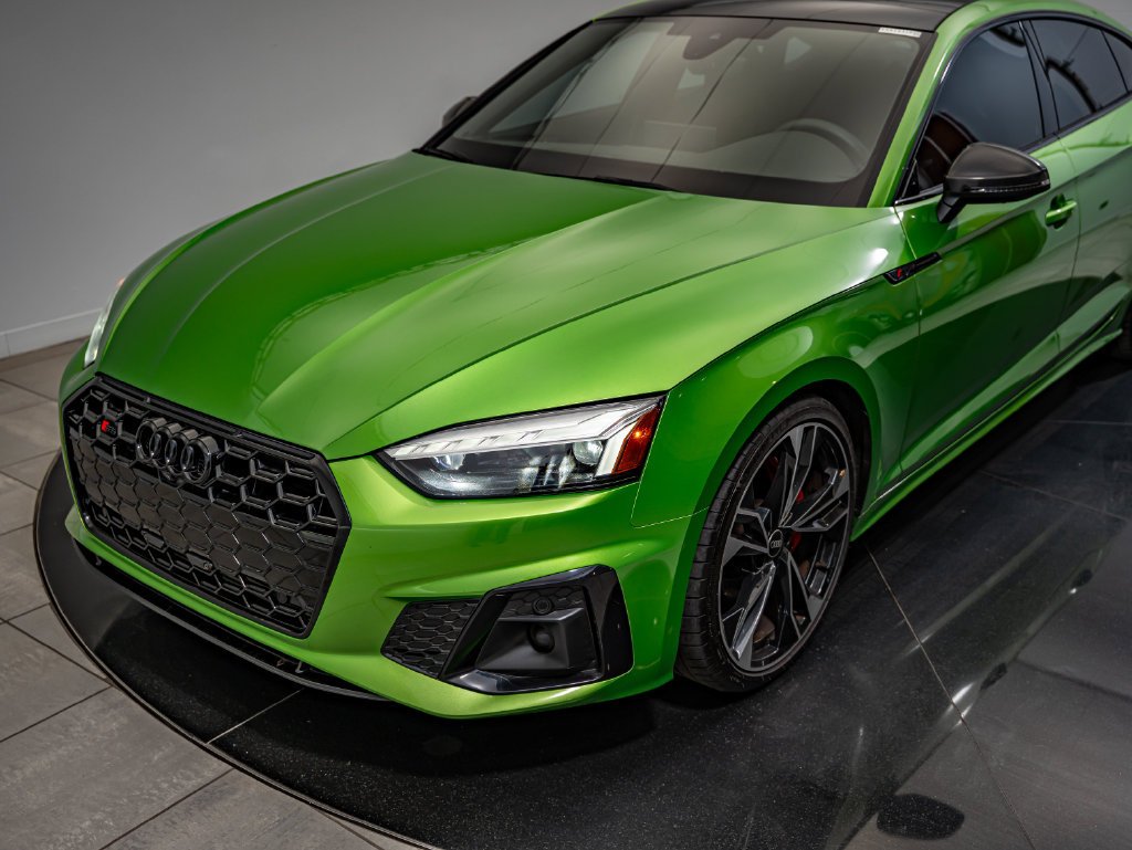 Used 2023 Java Green Metallic Audi Premium Plus image 14