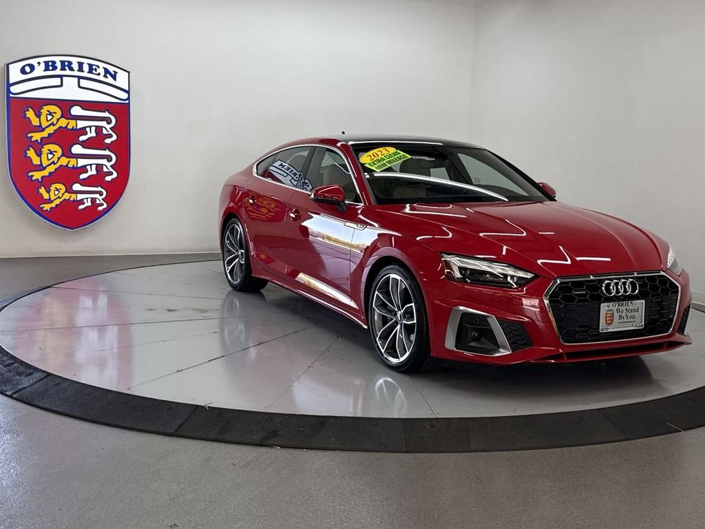 Used 2023 Tango Red Audi 45 S line Premium Plus image 1