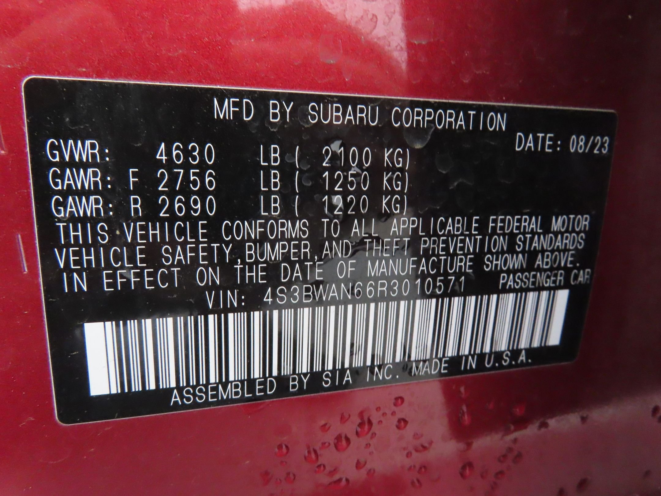 Used 2024 Red Subaru Limited image 29