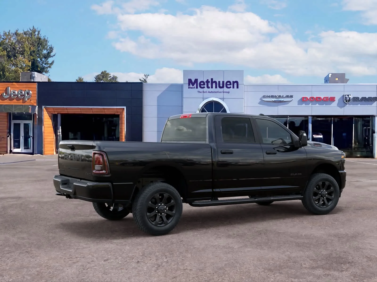New 2026 Diamond Black Crystal Pearlcoat Ram Big Horn image 4