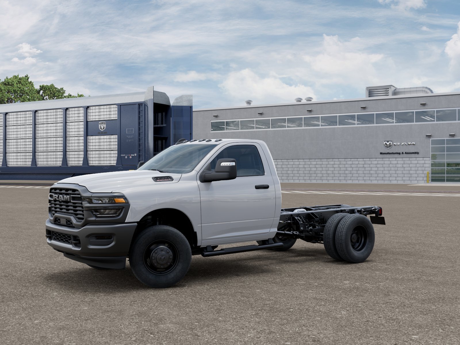 New 2026 Bright White Clear-Coat Exterior Paint RAM TRADESMAN image 1
