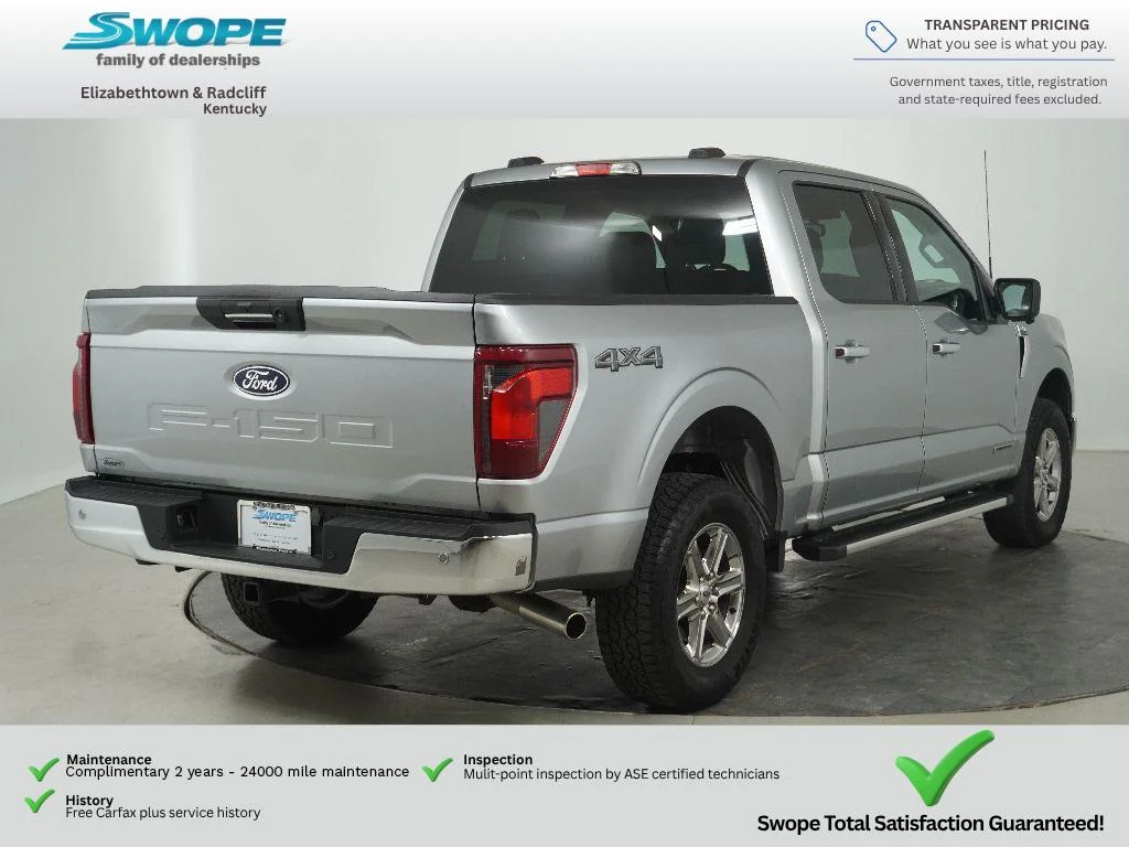 Used 2024 Iconic Silver Metallic Ford XLT image 4