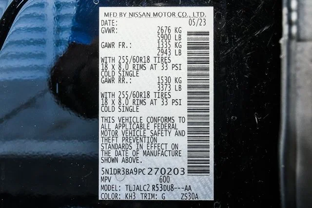 Used 2023 Black Nissan SV image 40