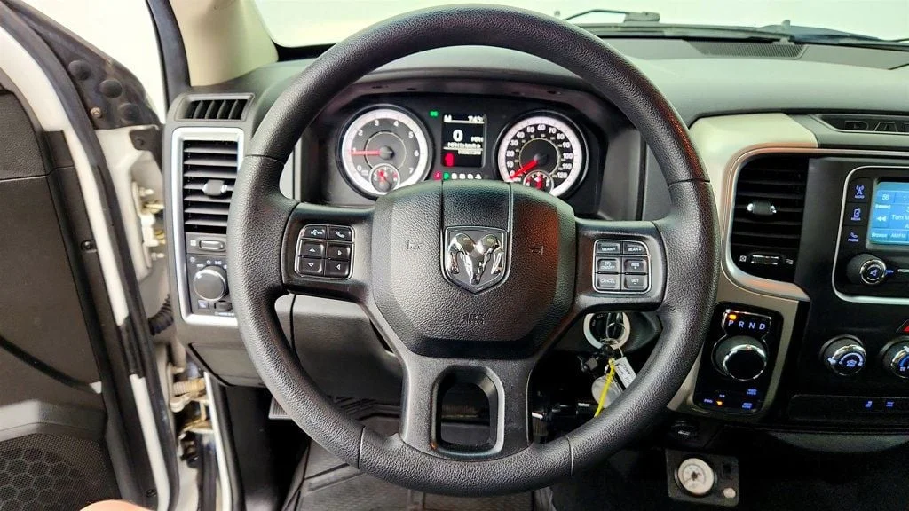 Used 2019 Bright White Clearcoat Ram SLT 4x4 Crew Cab 5