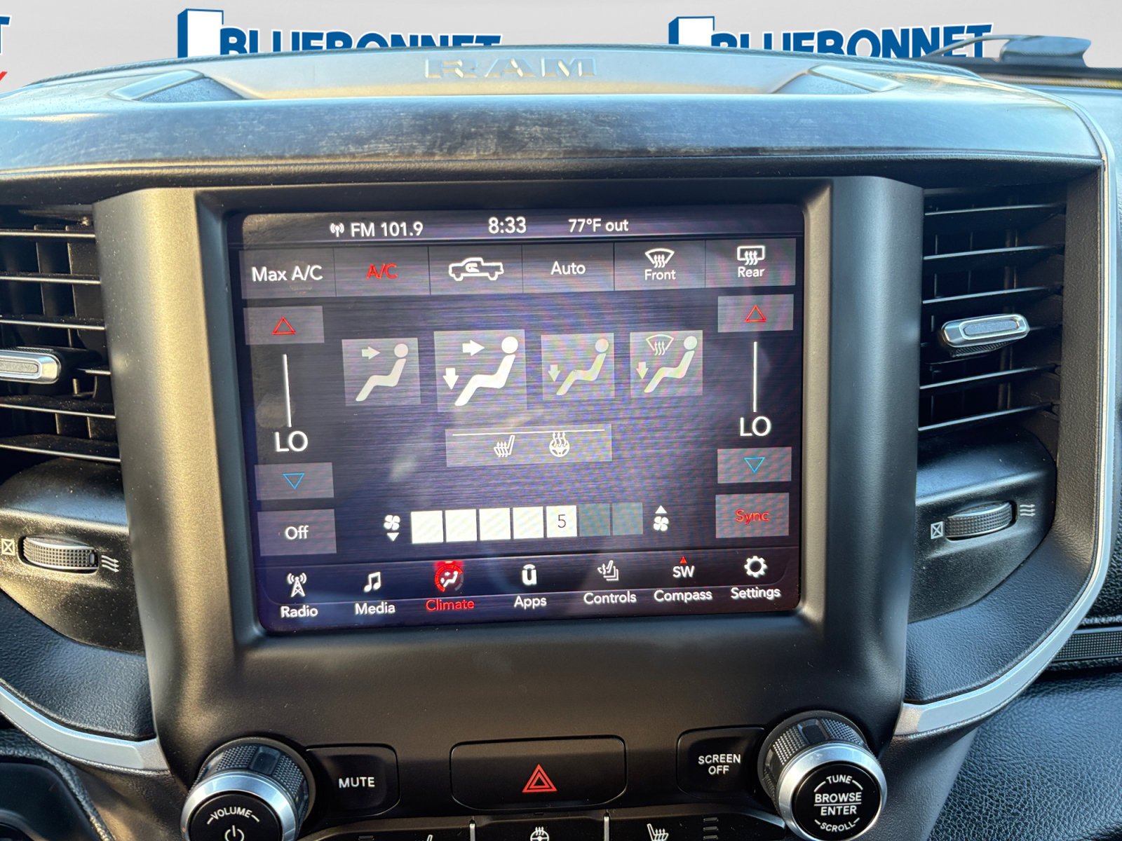 Used 2020 Diamond Black Crystal Pearlcoat Ram Lone Star image 17