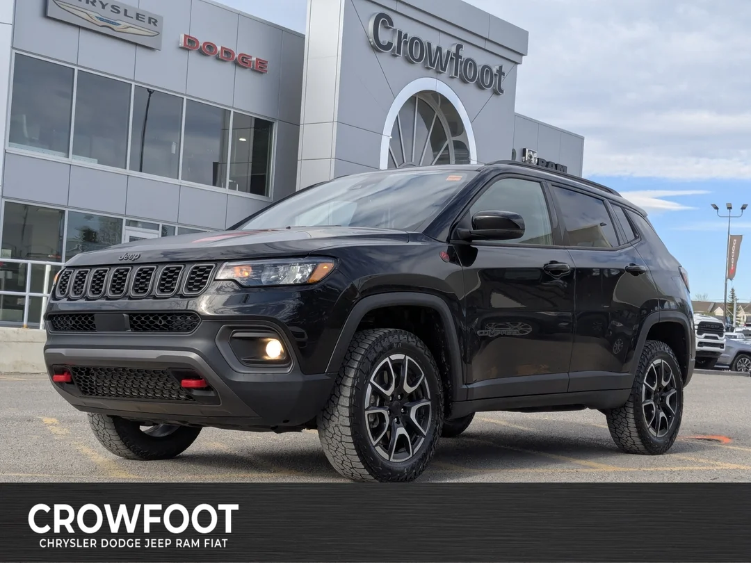 Certified Used 2024 Black Jeep Trailhawk - - 4x4 - Sun & Sound Group - Dual Pane Sunroof - Leather - NAV & More! image 1
