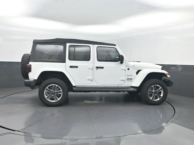 Used 2021 White Jeep Unlimited Sahara 4xe image 22