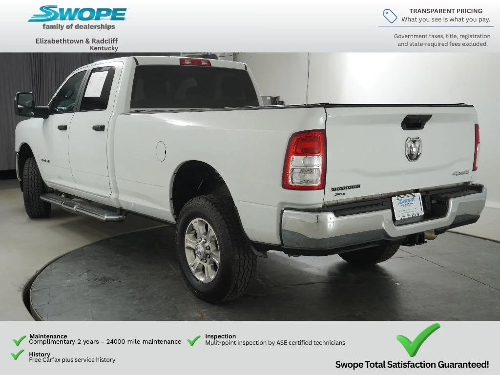 Used 2024 Bright White Clearcoat Ram Big Horn image 4