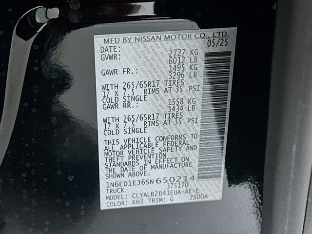 Used 2025 Black Nissan SV image 31