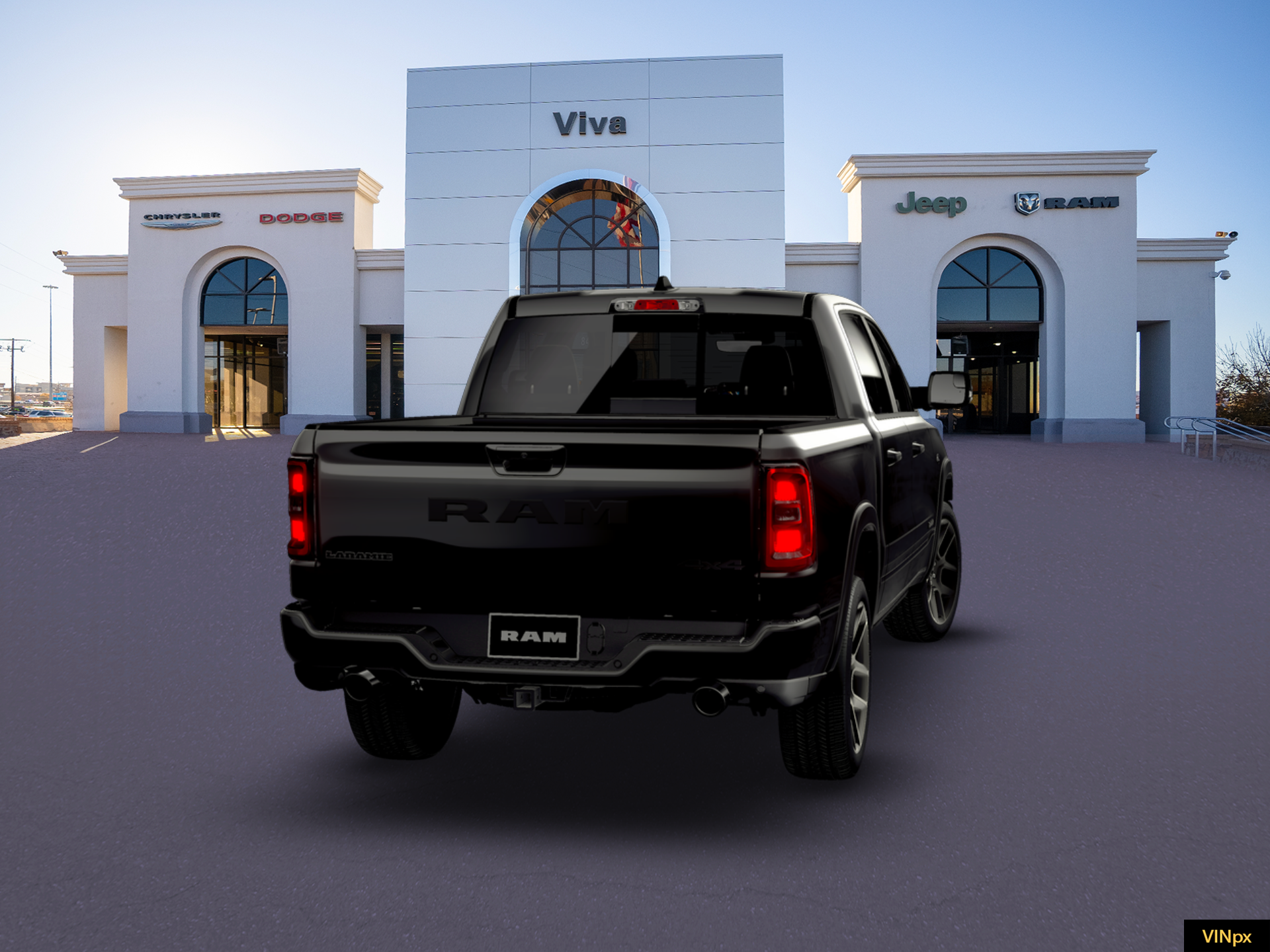 New 2026 Diamond Black Crystal Pearl-Coat Exterior Paint RAM Laramie image 14