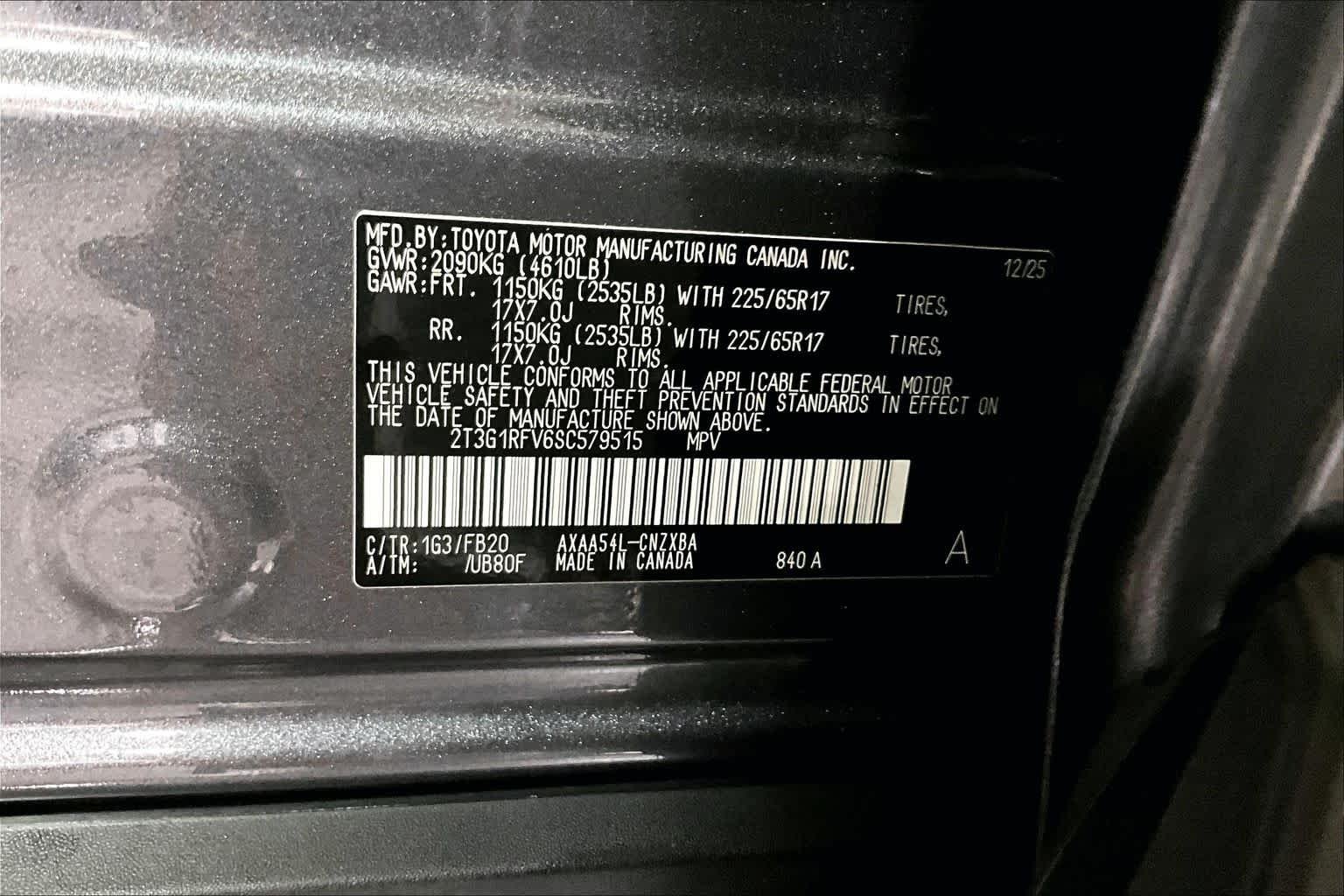 Used 2025 Magnetic Gray Metallic Toyota LE image 37