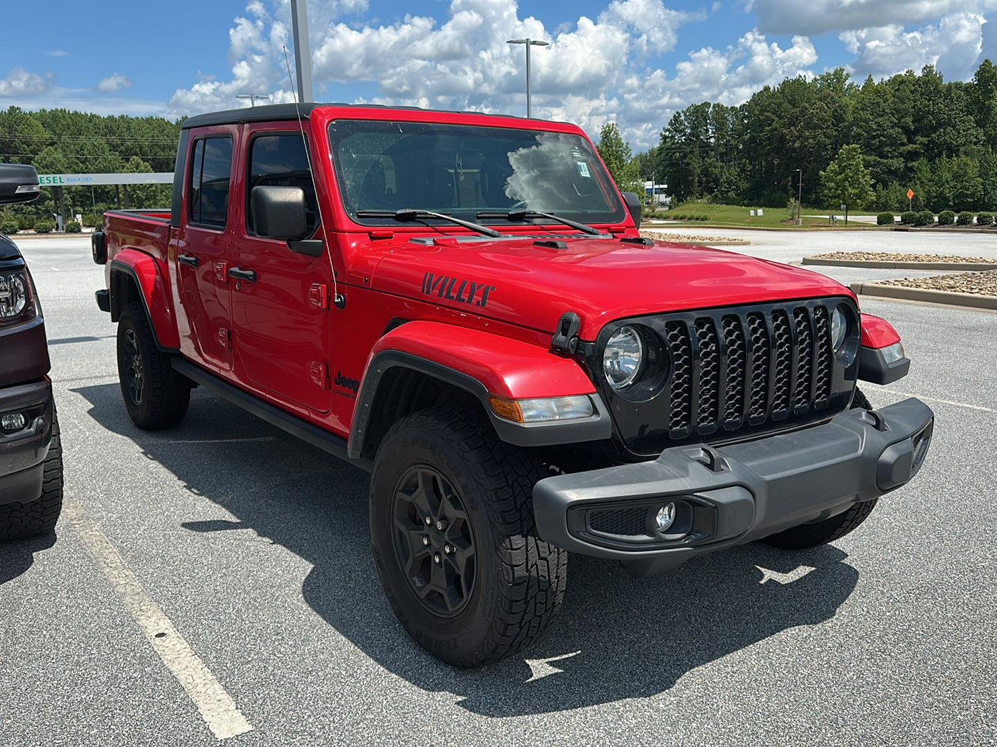 Used 2022 Firecracker Red Clearcoat Jeep Willys image 1