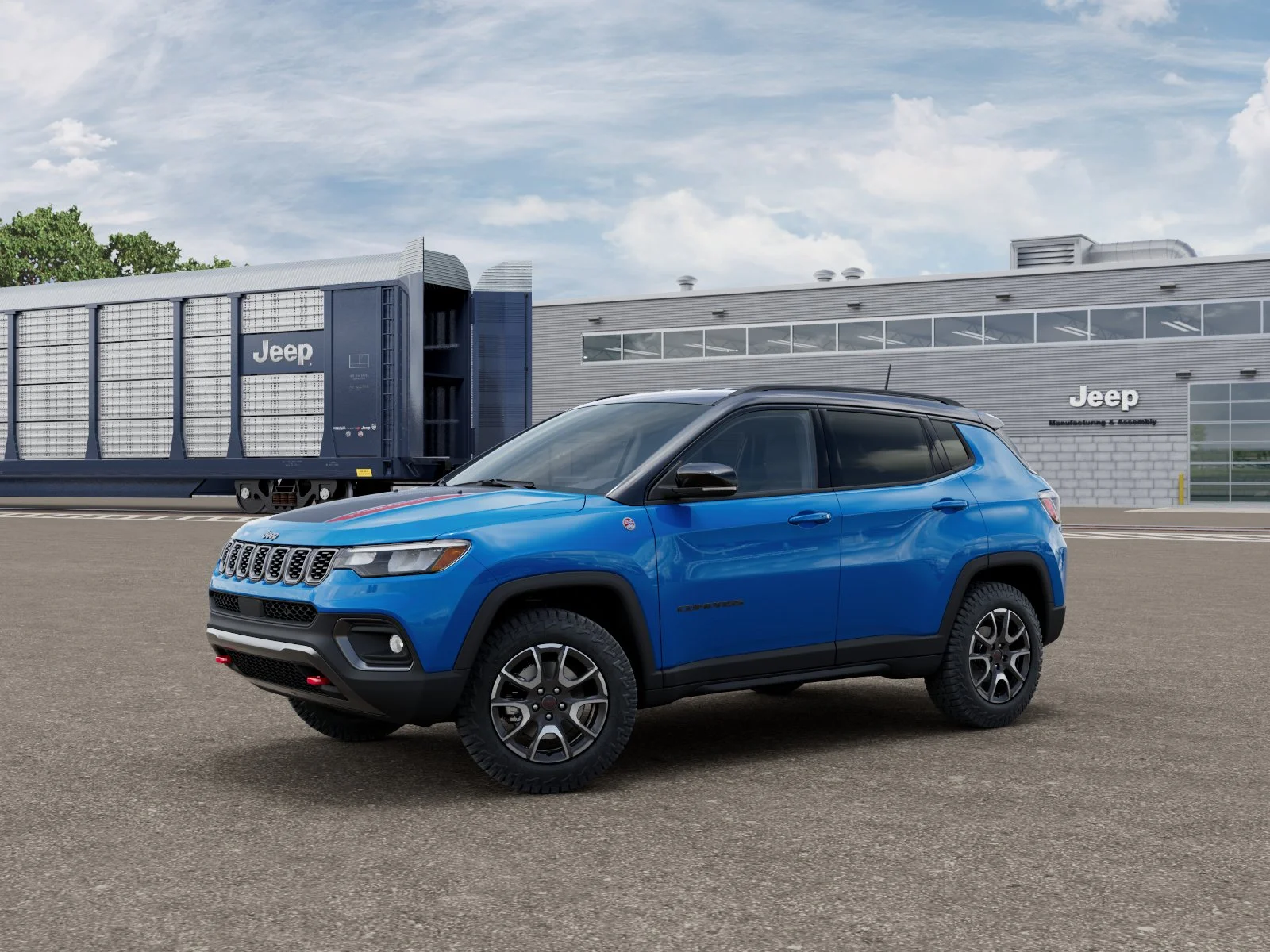 New 2026 Hydro Blue Pearl-Coat Exterior Paint Jeep Trailhawk image 2