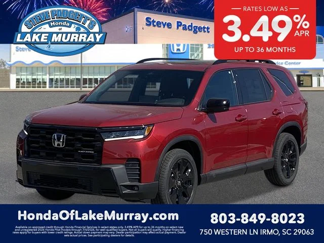 New 2026 Radiant Red Metallic II Honda Black Edition image 1