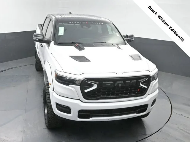 New 2026 Bright White Clear-Coat Exterior Paint RAM BLACK WIDOW EDITION image 39