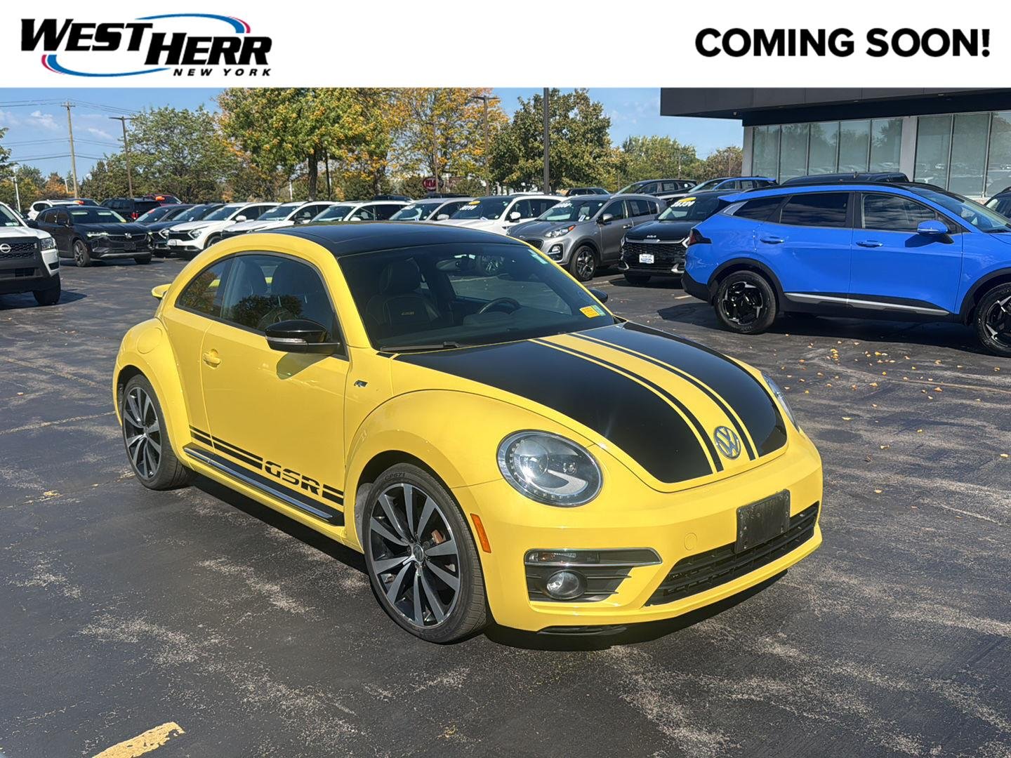 Used 2014 Yellow Rush/Black Volkswagen 2.0T Turbo GSR image 1
