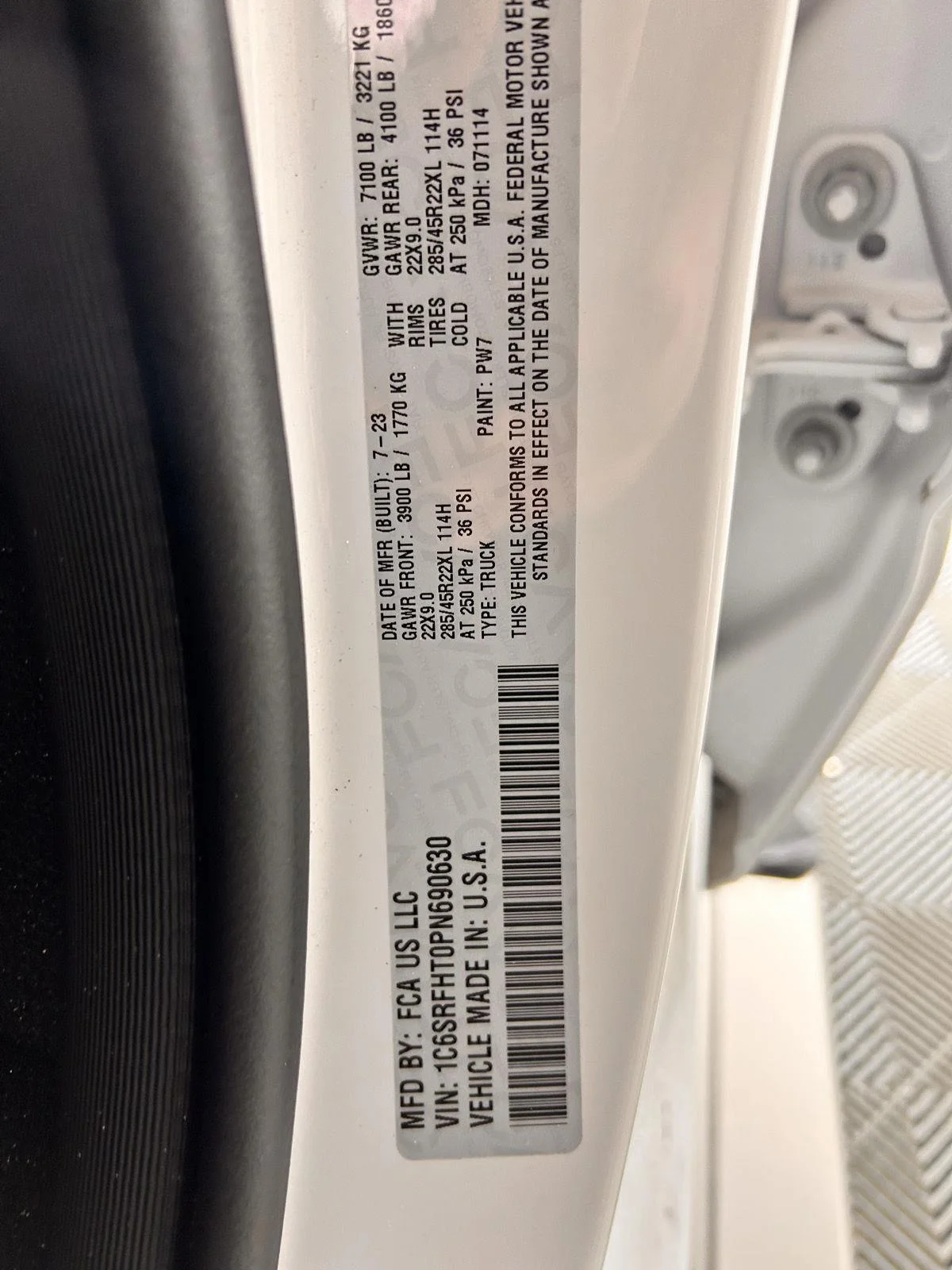 Used 2023 Bright White Clearcoat Ram Limited image 24