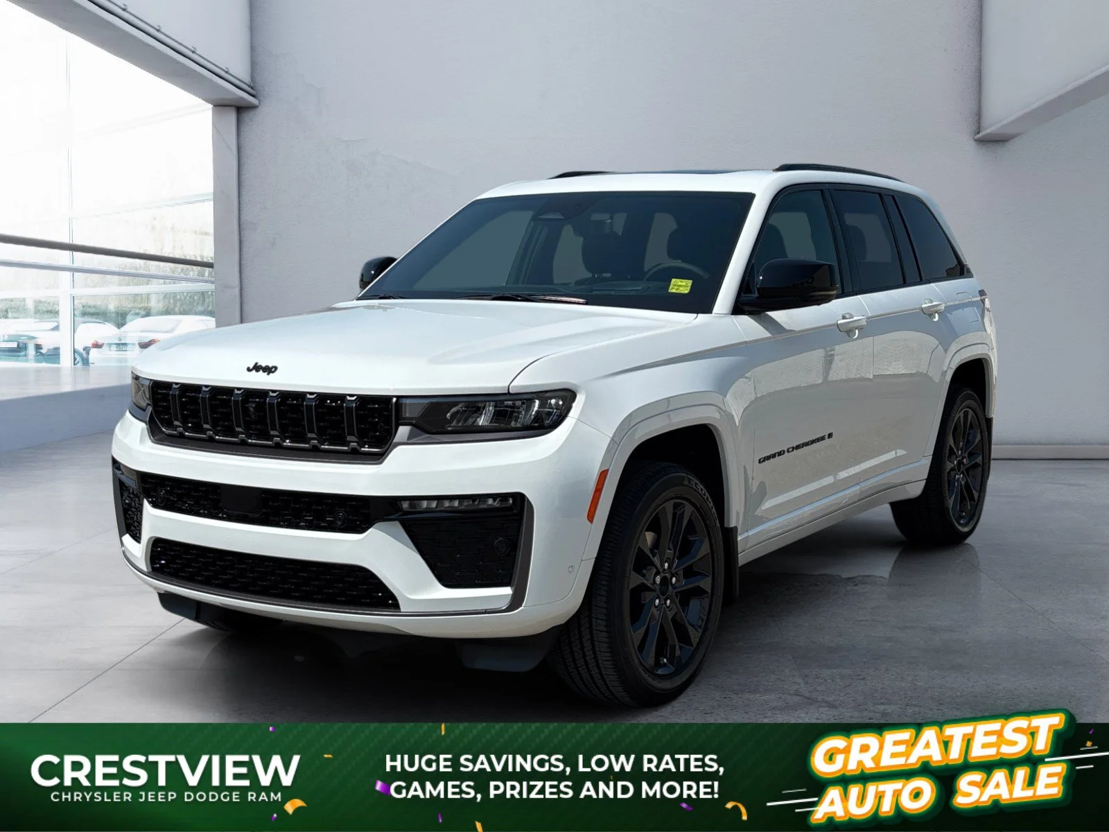New 2026 Bright White Jeep Limited Reserve image 1