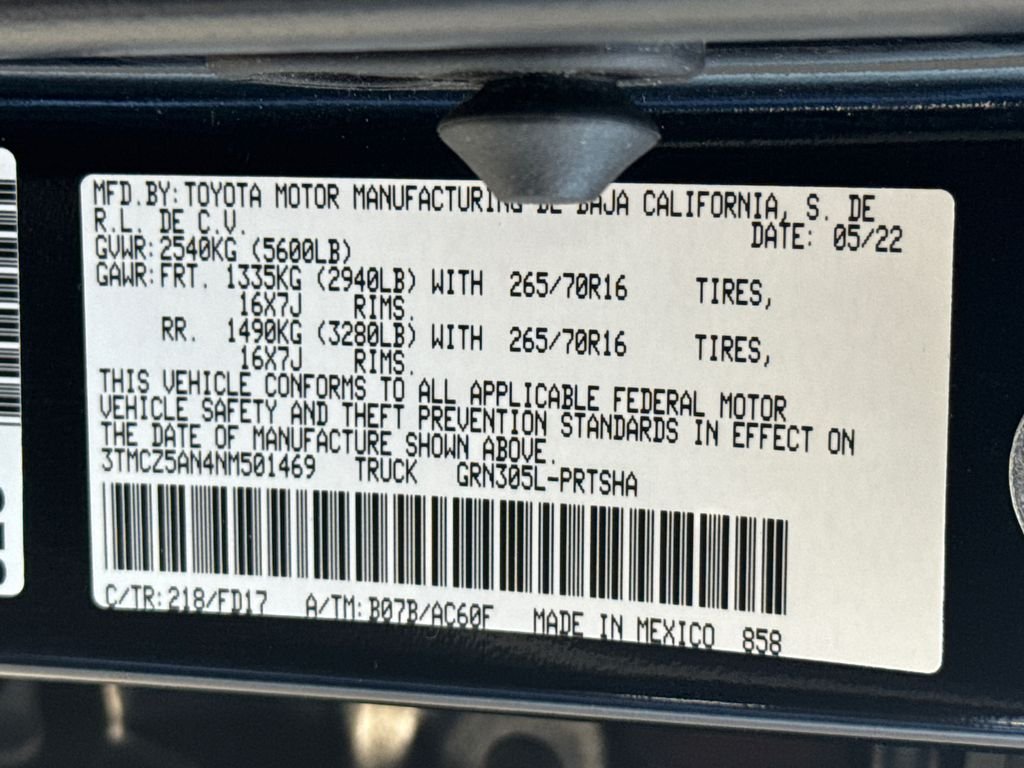 Used 2022 Black Toyota TRD Off-Road image 30