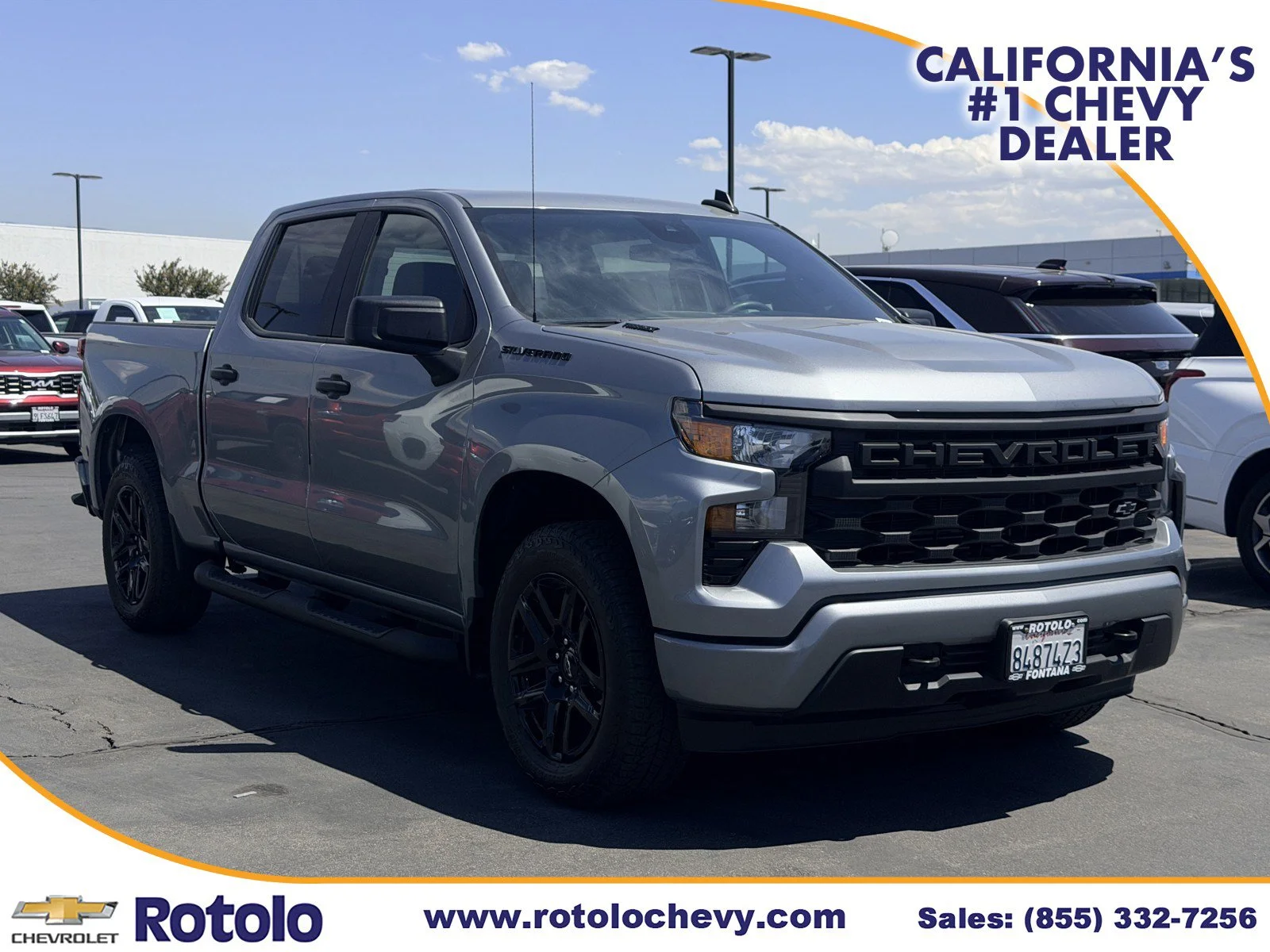 Used 2025 Sterling Gray Metallic Chevrolet Custom image 1