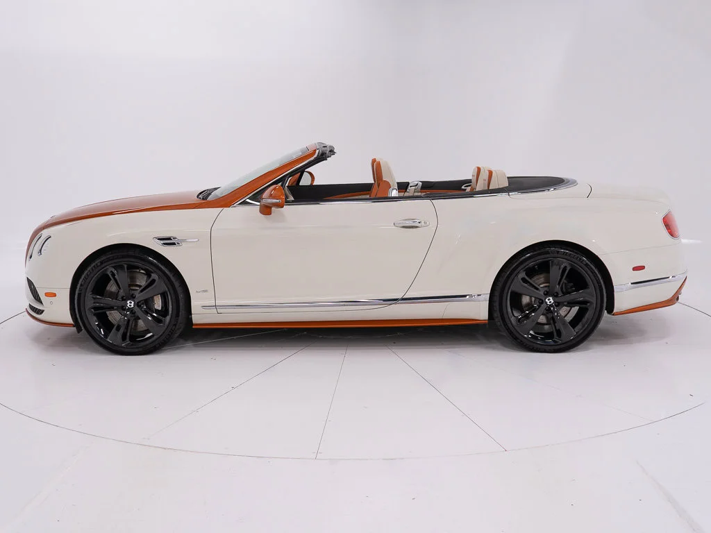 Certified Used 2017 Orange Flame over Ghost White by Mulliner PCG Bentley W12 Convertible image 2
