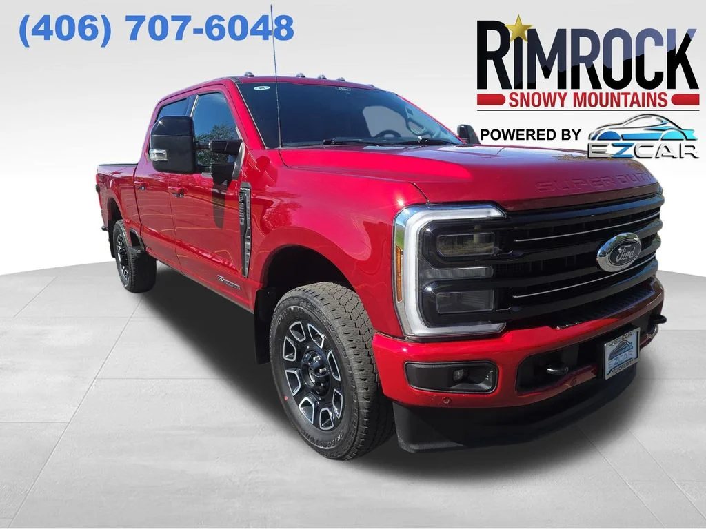 Used 2025 Red Ford Platinum image 1
